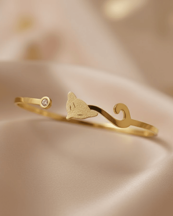 Gold-Tone 'Om' & Meditating Shiva Cuff Bracelet